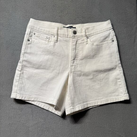 Calvin Klein Pants - Calvin Klein Jeans Womens 6 Denim Shorts White Mid Rise Stretch Classic EUC